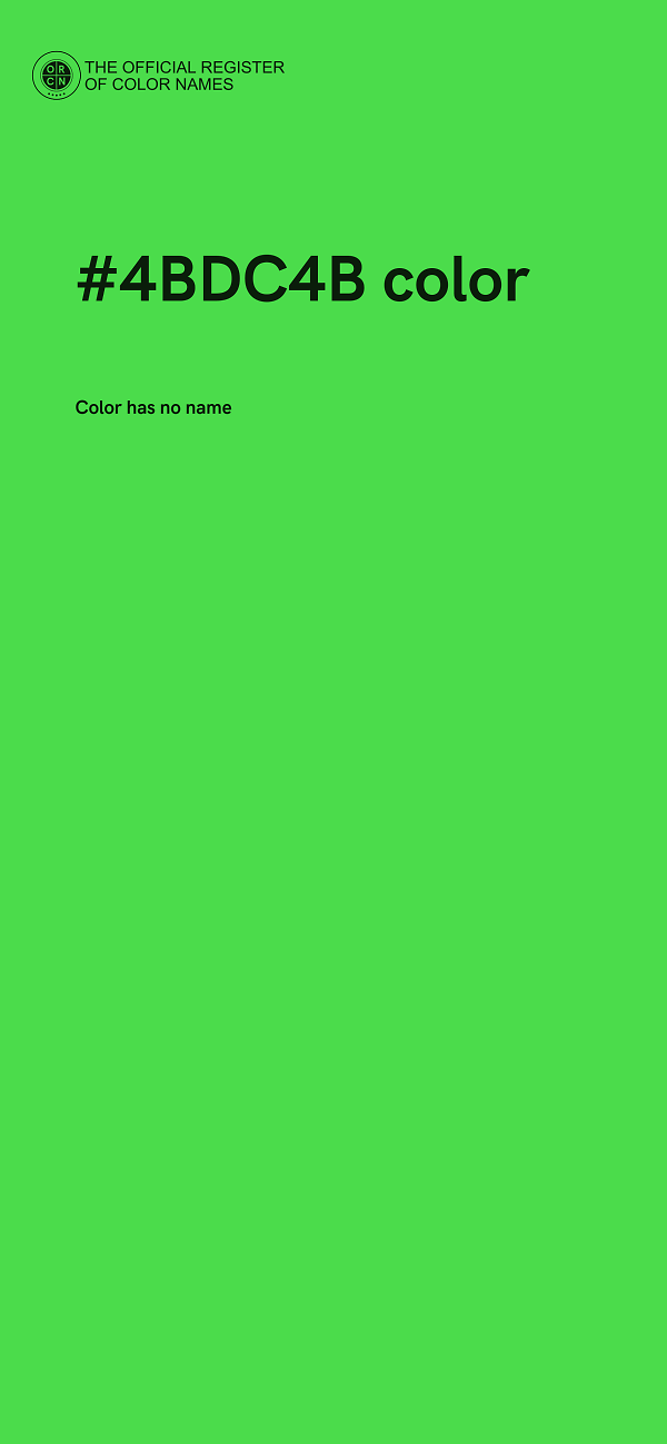 #4BDC4B color image