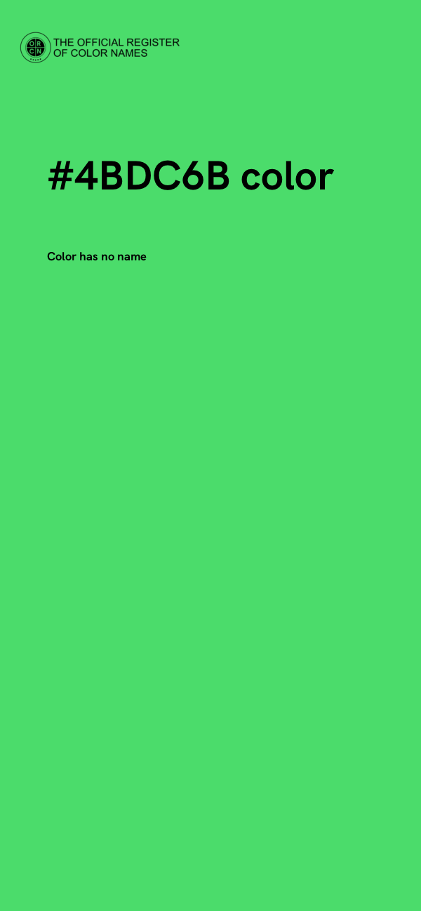 #4BDC6B color image