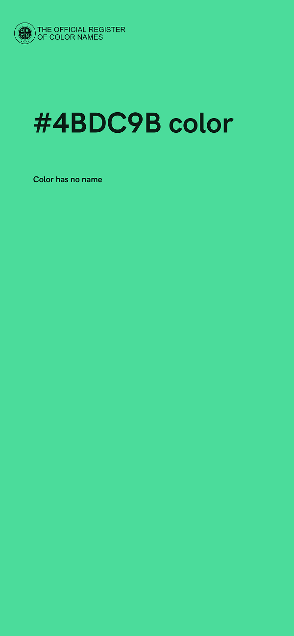 #4BDC9B color image