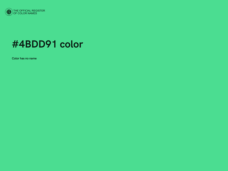 #4BDD91 color image