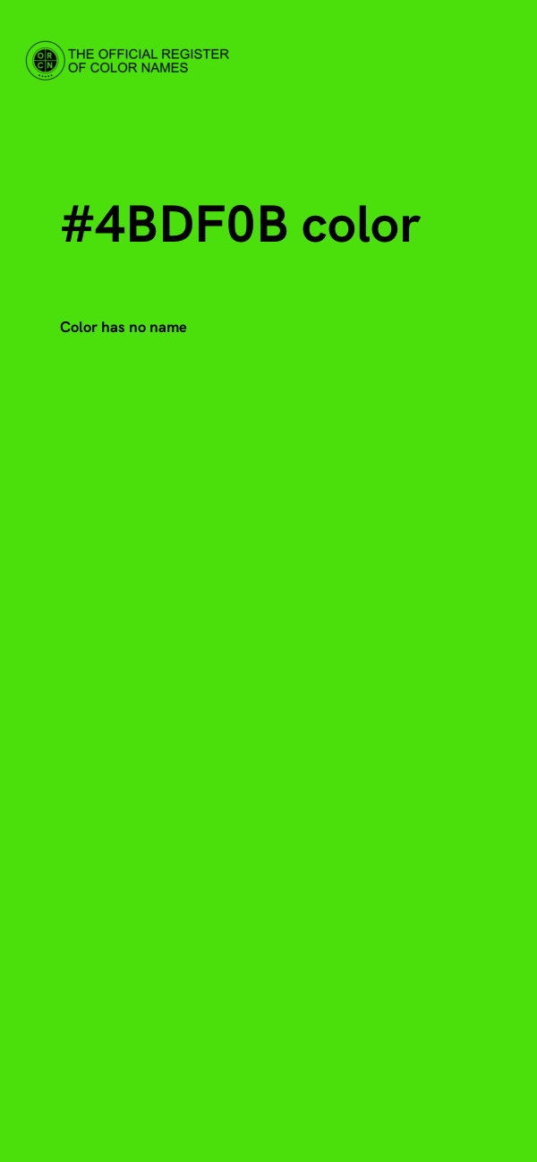 #4BDF0B color image