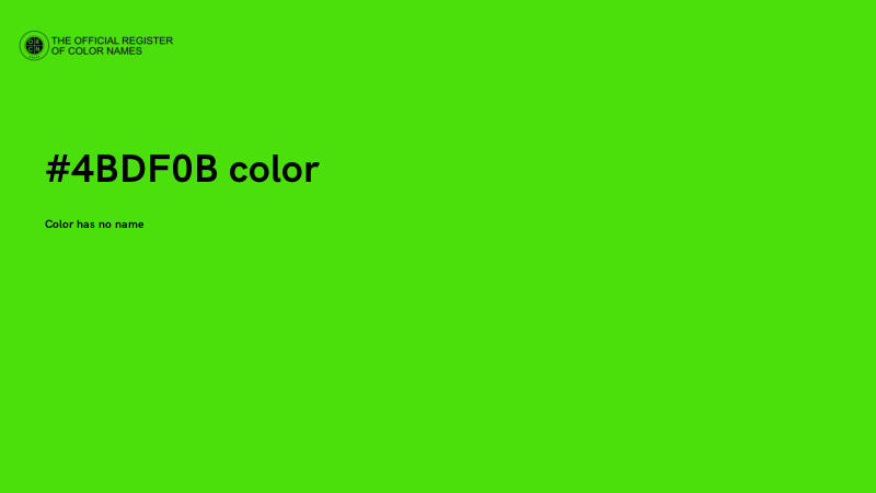 #4BDF0B color image