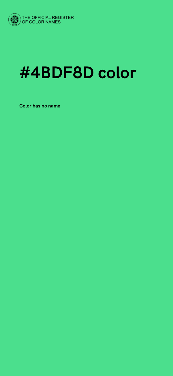 #4BDF8D color image