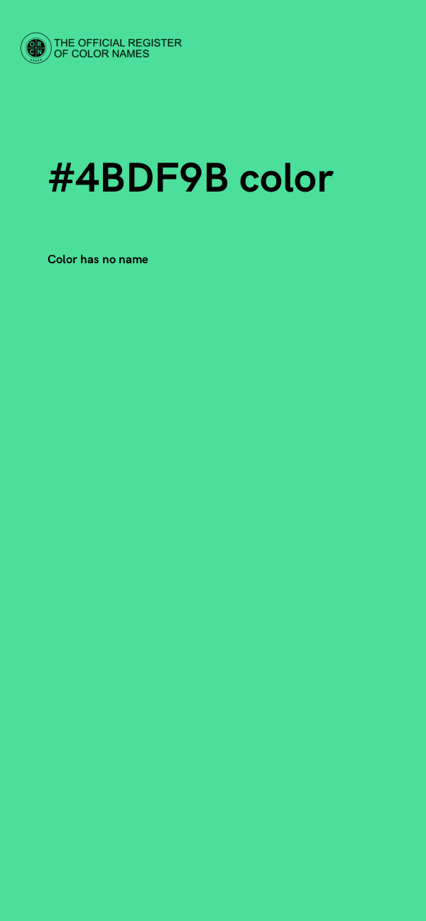 #4BDF9B color image