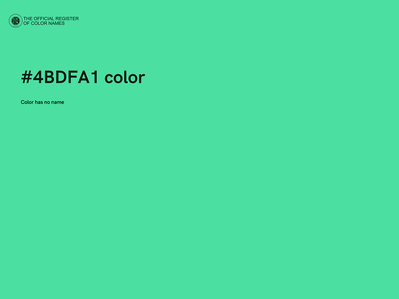 #4BDFA1 color image