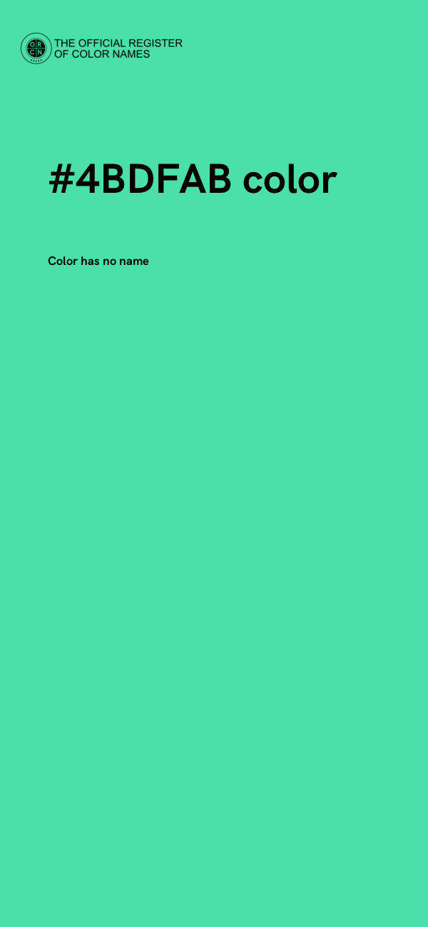 #4BDFAB color image