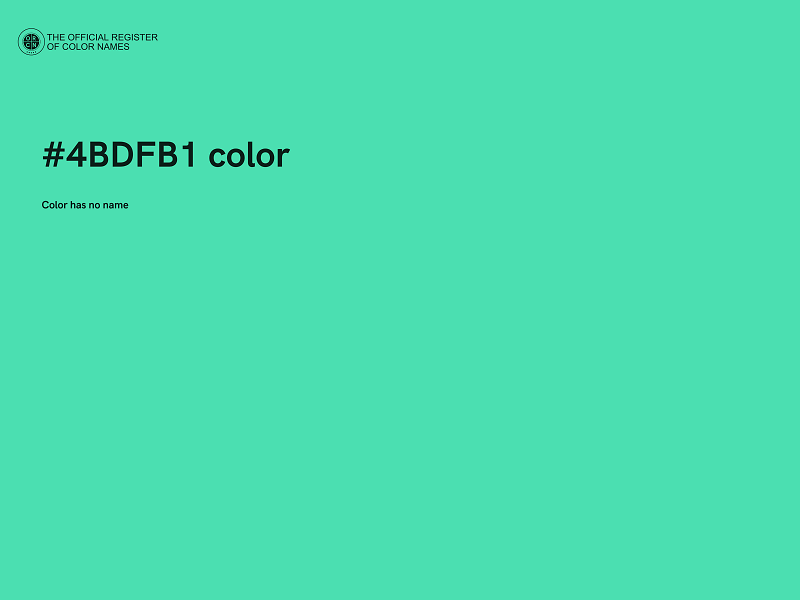 #4BDFB1 color image