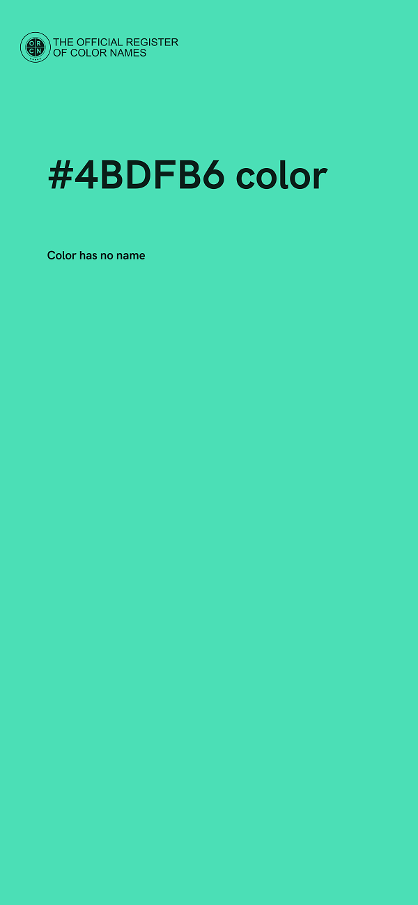 #4BDFB6 color image