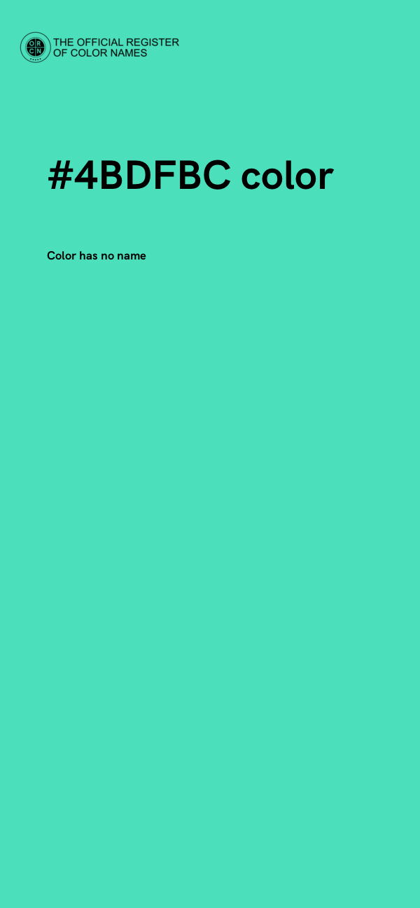 #4BDFBC color image