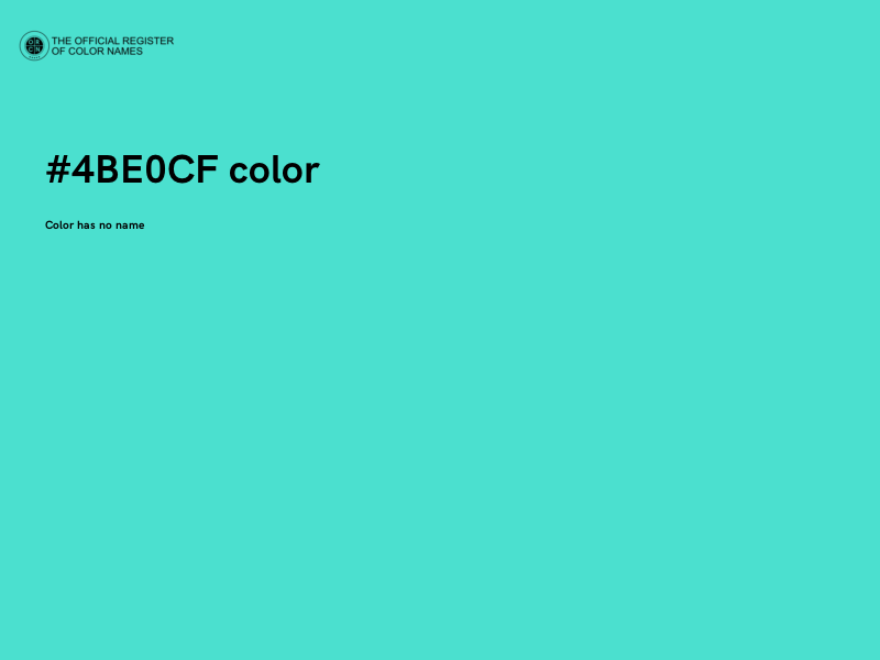 #4BE0CF color image