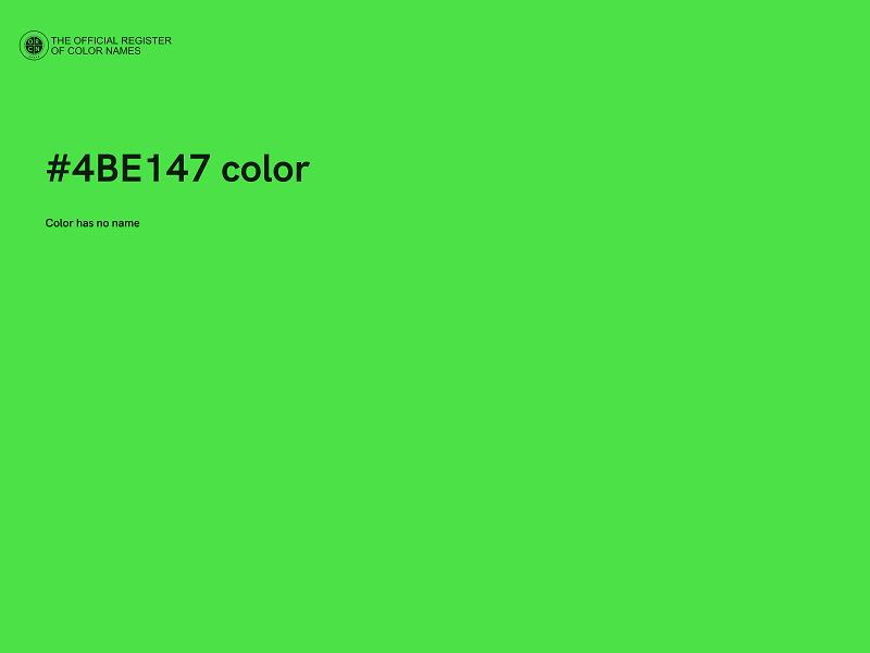 #4BE147 color image