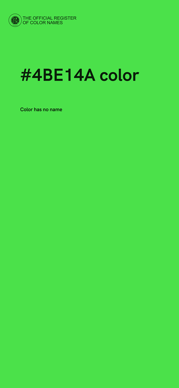 #4BE14A color image