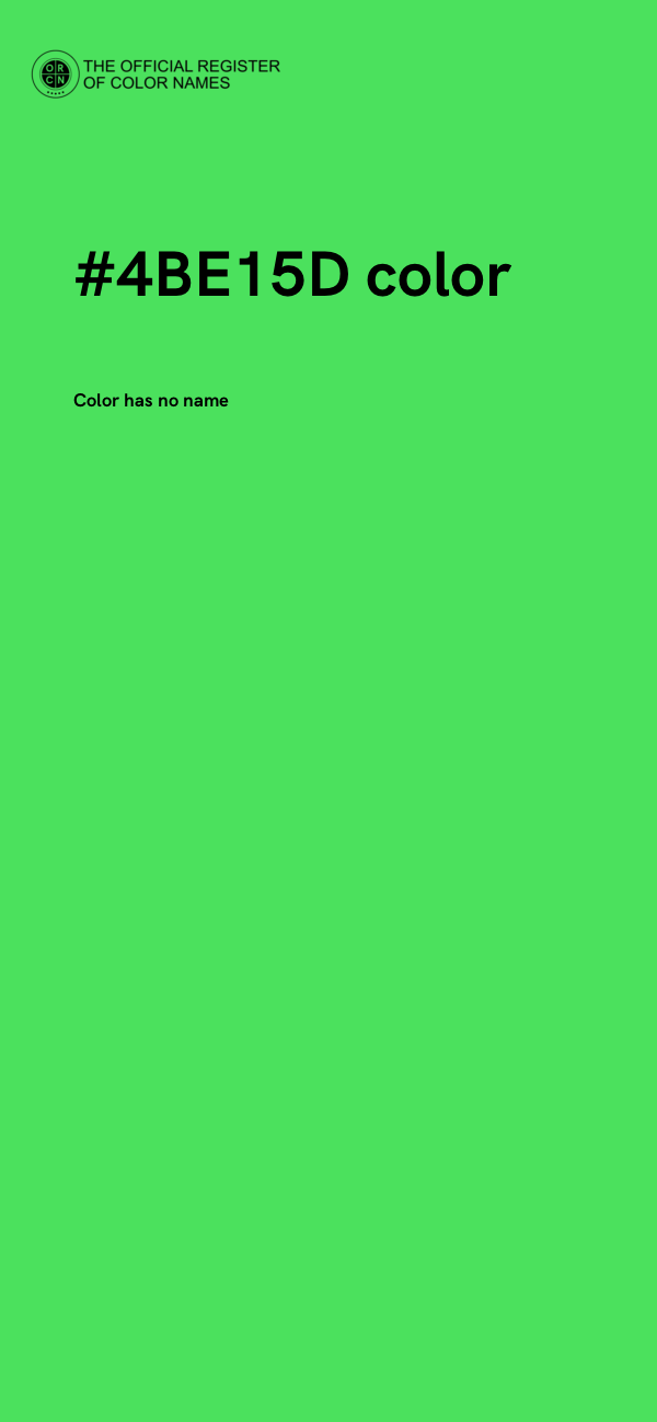 #4BE15D color image