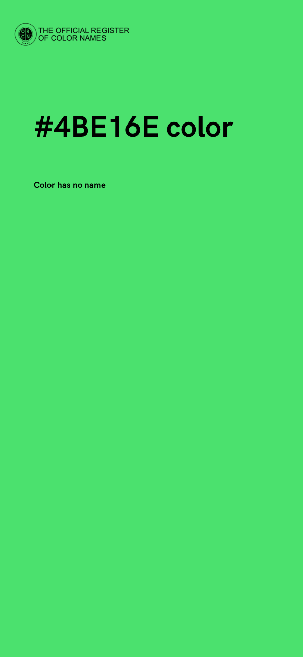 #4BE16E color image