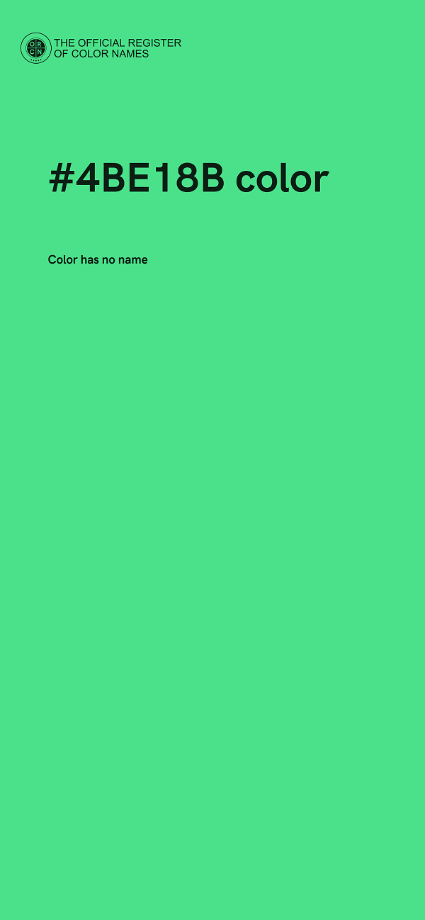 #4BE18B color image