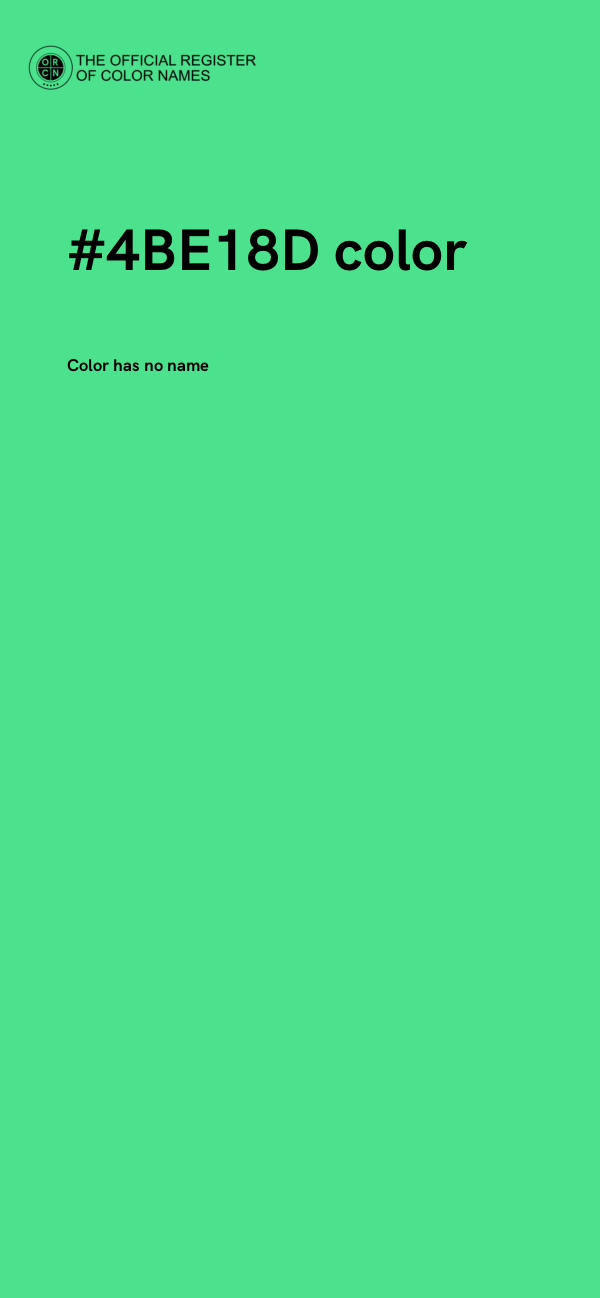 #4BE18D color image
