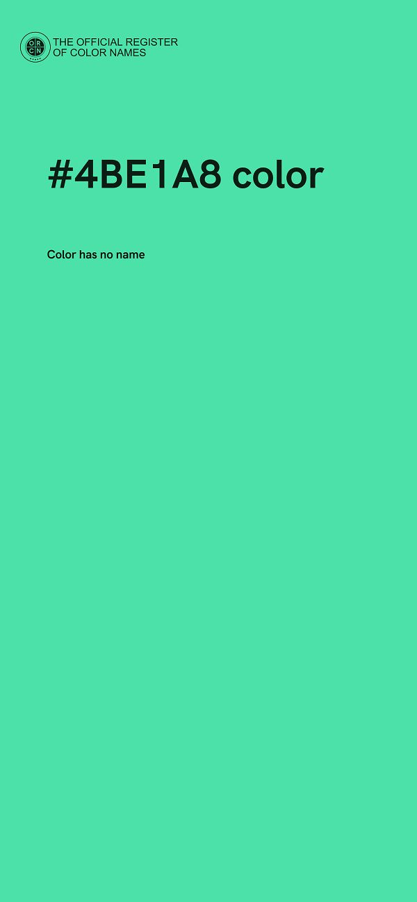 #4BE1A8 color image
