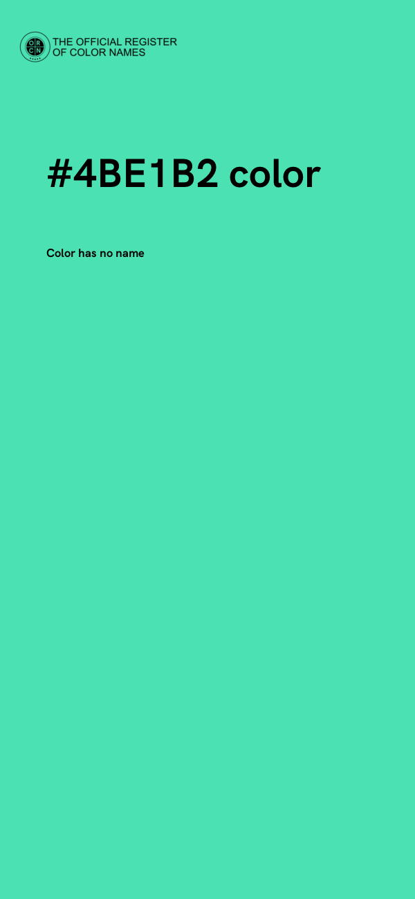 #4BE1B2 color image