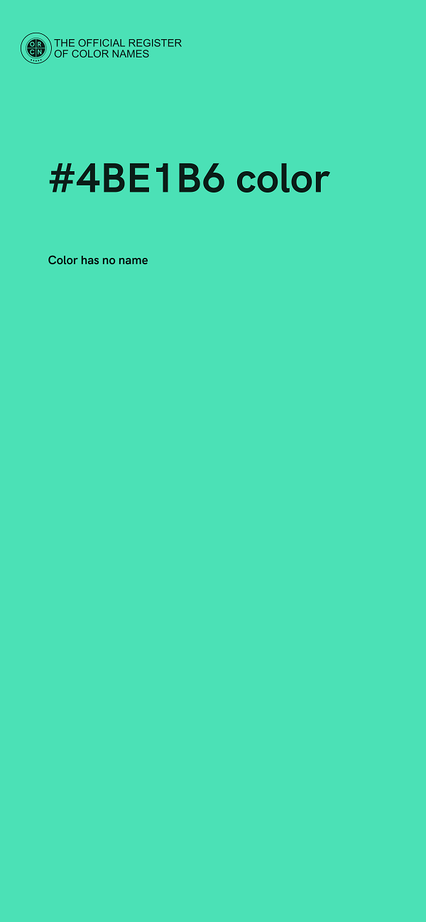 #4BE1B6 color image