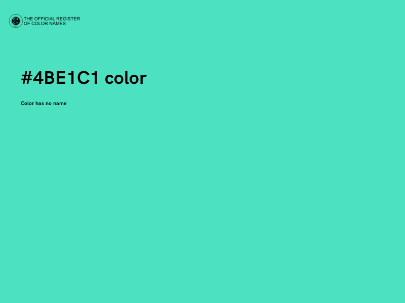 #4BE1C1 color image