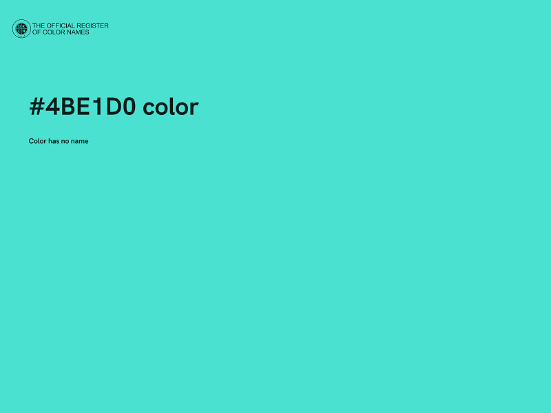 #4BE1D0 color image