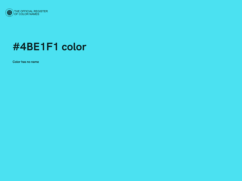 #4BE1F1 color image