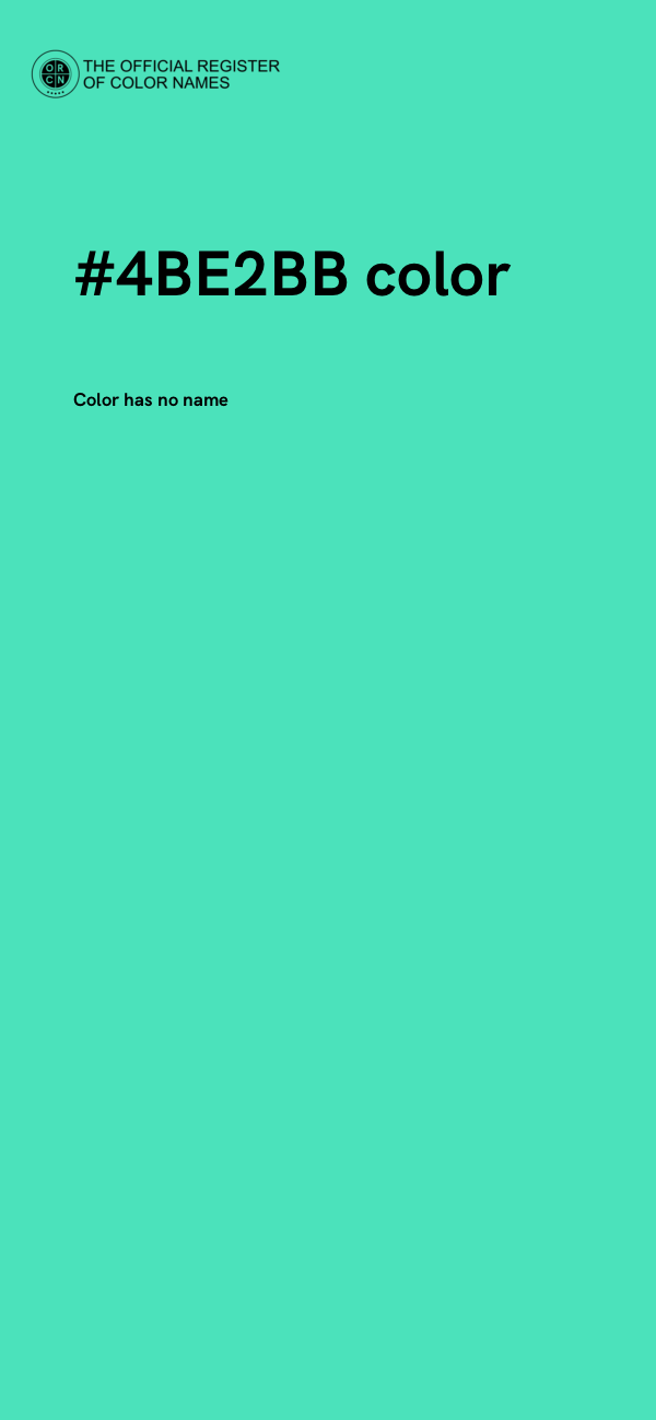 #4BE2BB color image
