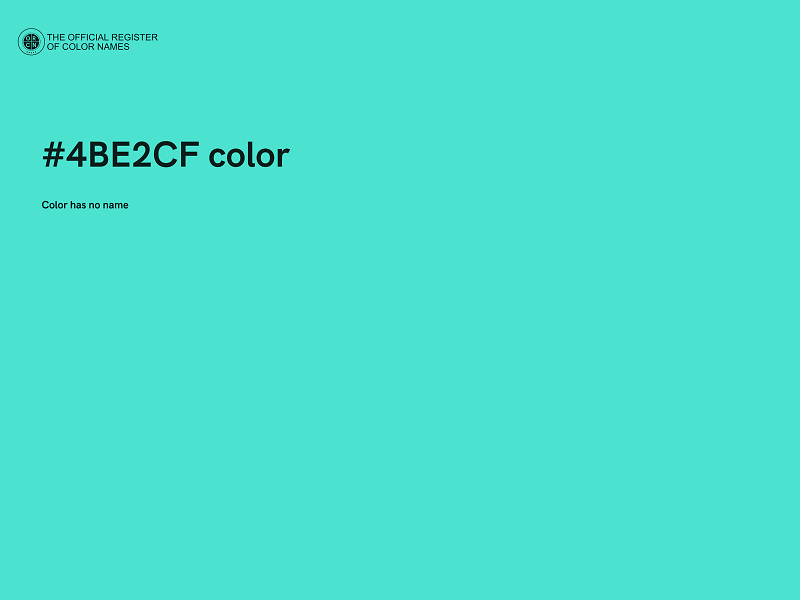#4BE2CF color image