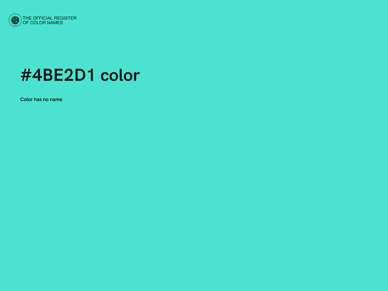 #4BE2D1 color image