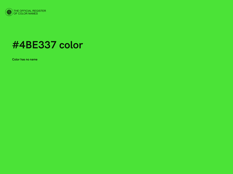 #4BE337 color image