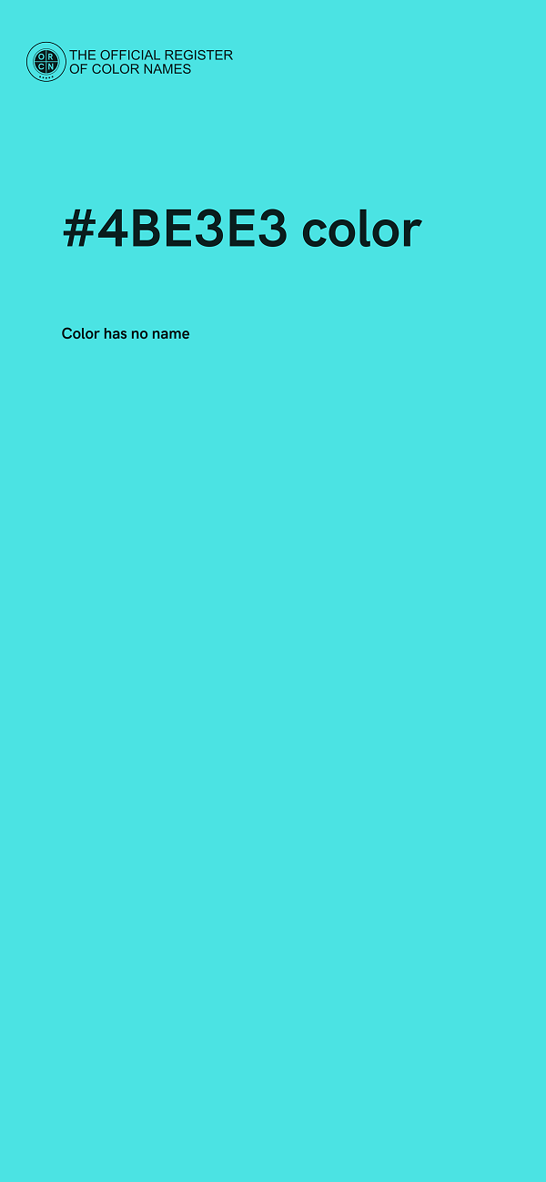 #4BE3E3 color image