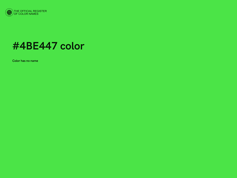 #4BE447 color image