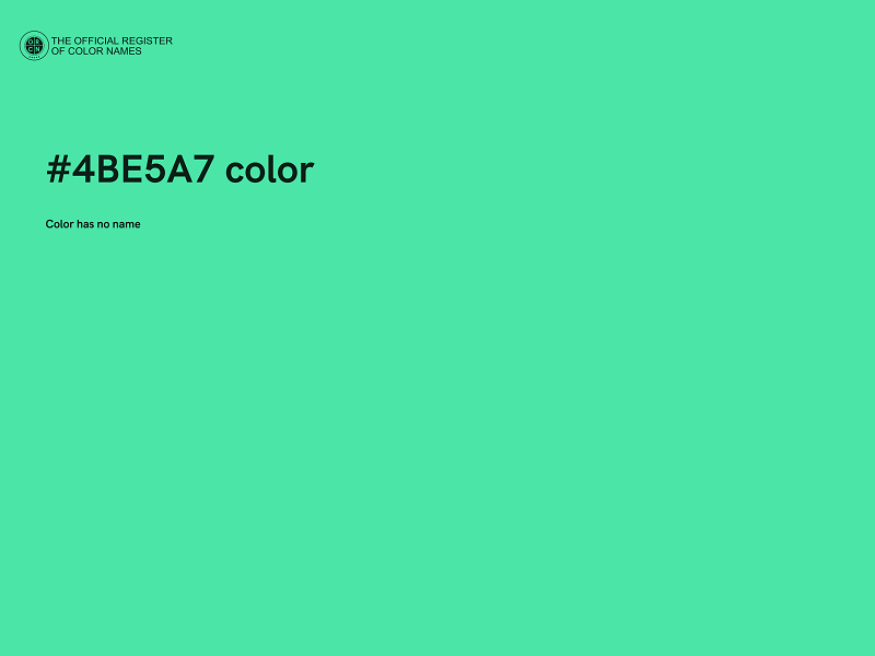 #4BE5A7 color image