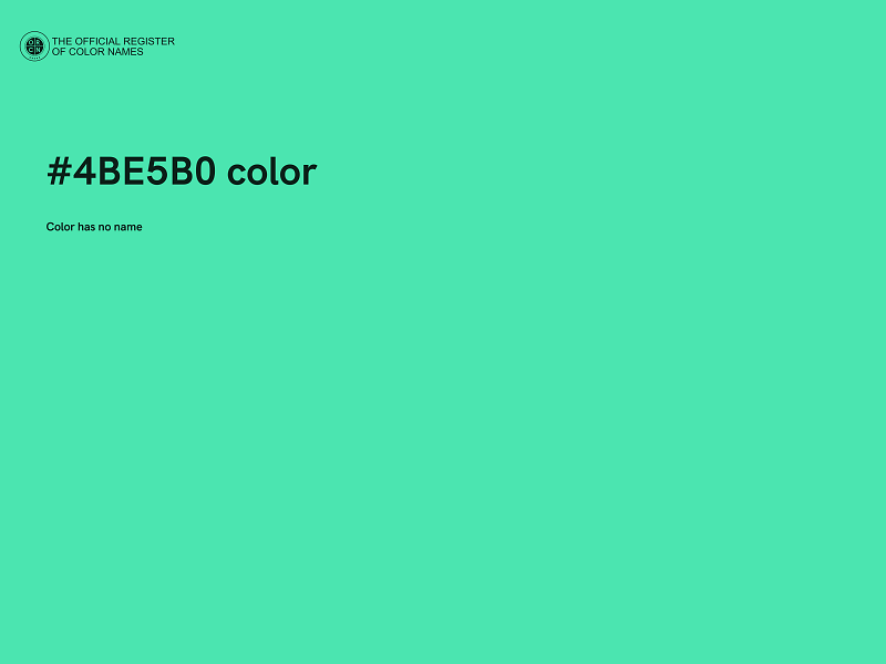 #4BE5B0 color image