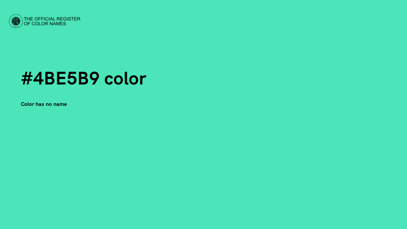 #4BE5B9 color image
