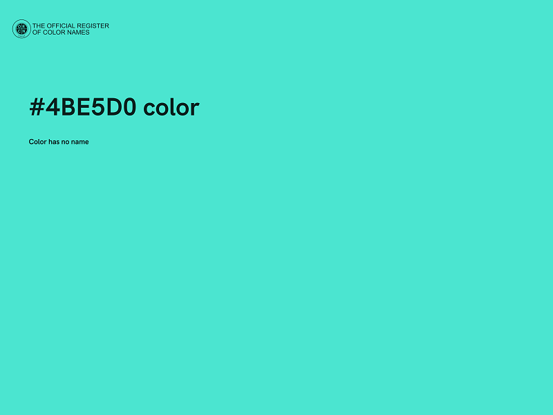 #4BE5D0 color image