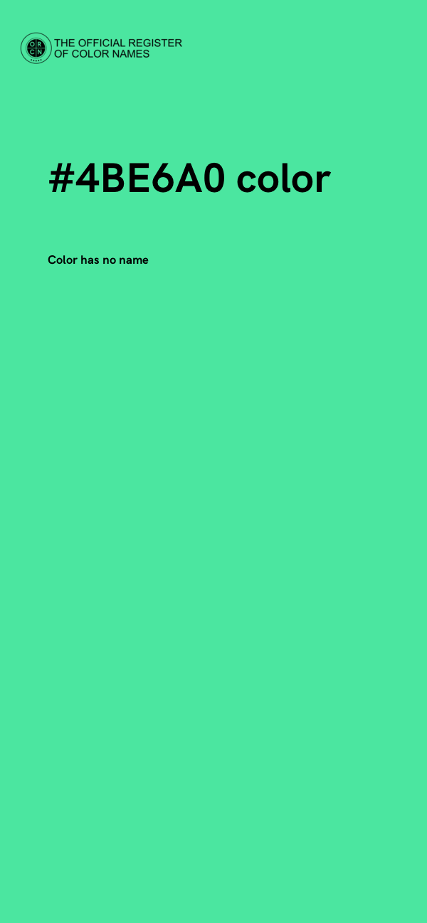 #4BE6A0 color image