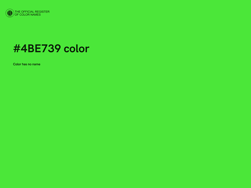 #4BE739 color image