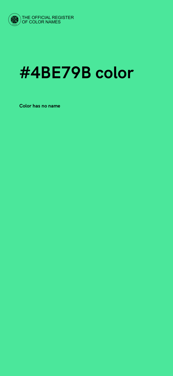 #4BE79B color image