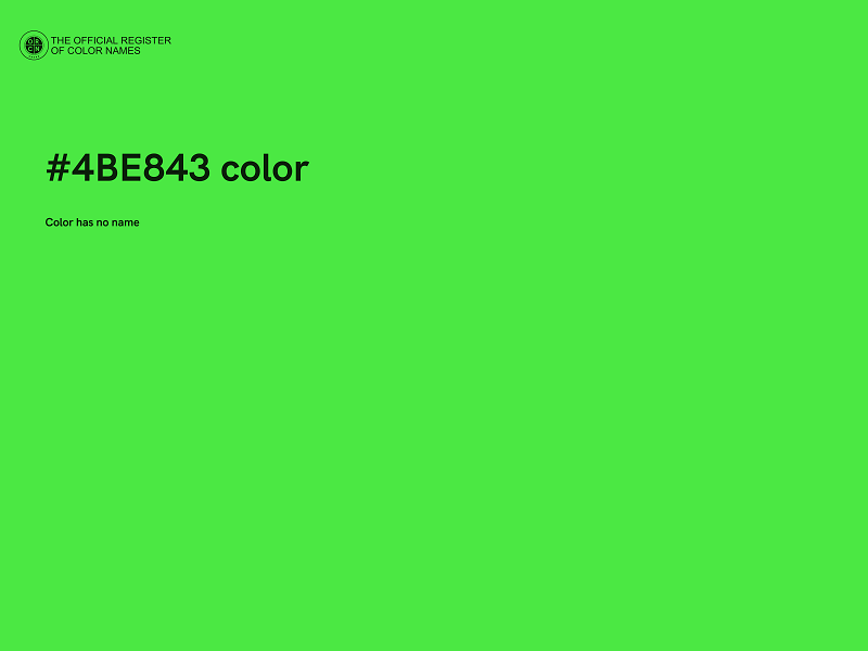 #4BE843 color image