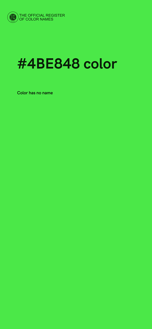 #4BE848 color image