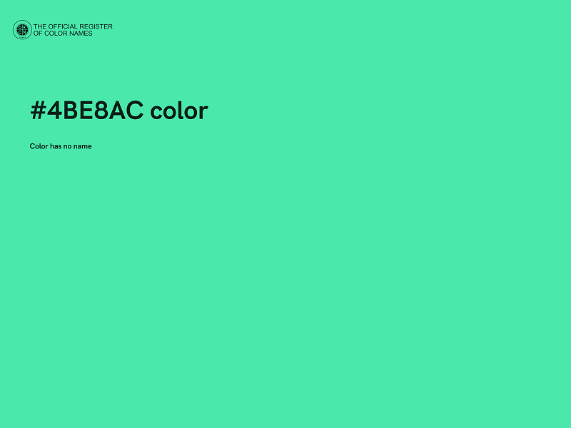 #4BE8AC color image