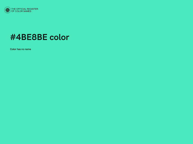 #4BE8BE color image