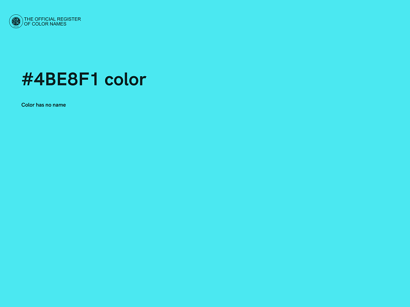 #4BE8F1 color image