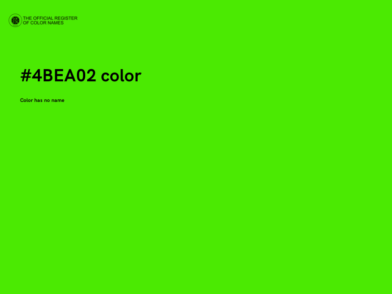 #4BEA02 color image
