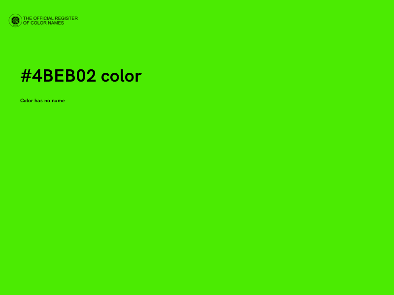 #4BEB02 color image