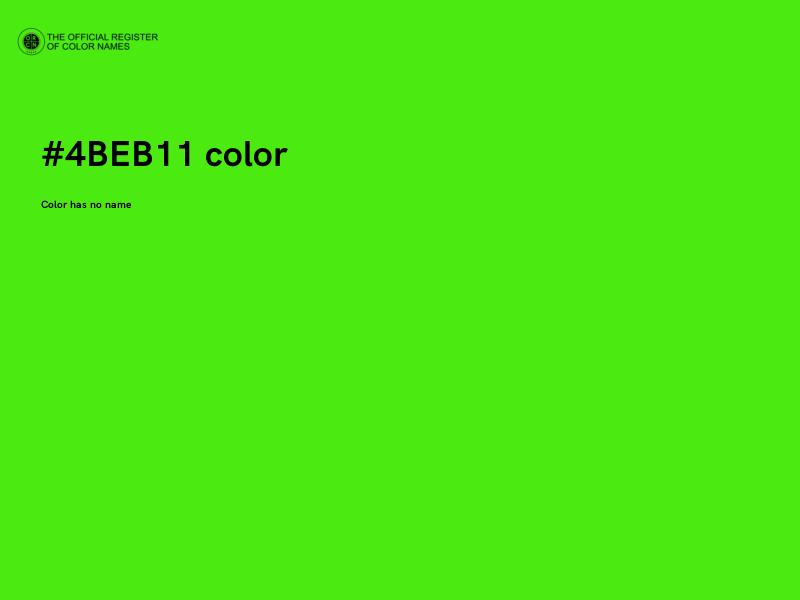 #4BEB11 color image