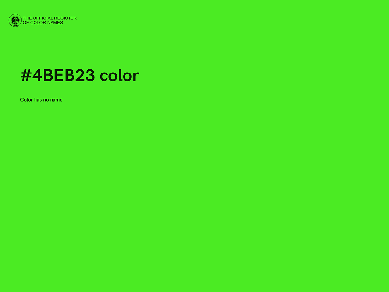 #4BEB23 color image