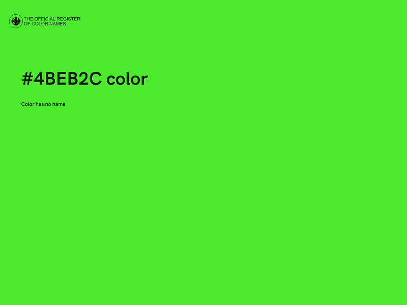 #4BEB2C color image