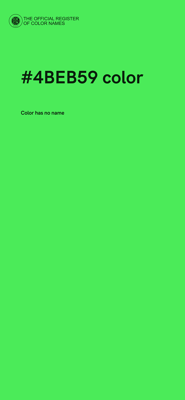#4BEB59 color image